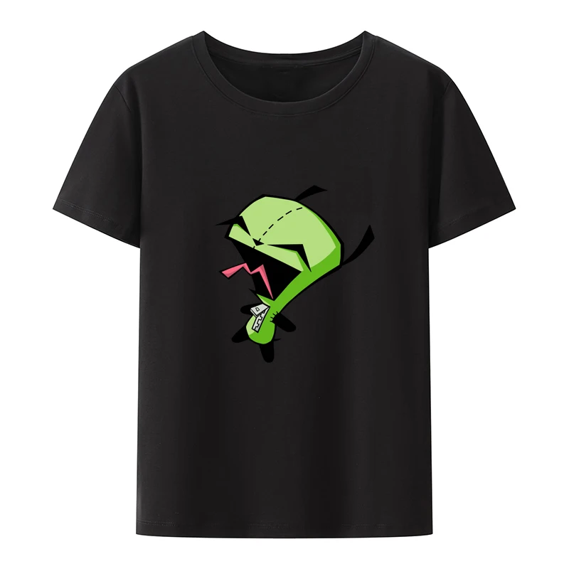 Invader Zim Grafische Kawaii Cartoon T-shirt Men Novelty Koszulki T-shirts Camisetas Street Fashion Short Sleeve Creative Print