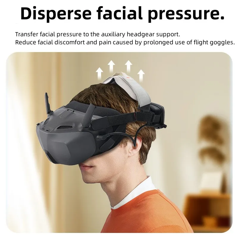 حزام الرأس لنظارات DJI Avata 2 Neo N3 تفتيح الوجه بحزام ثابت ملحقات النظارات الطائرة
