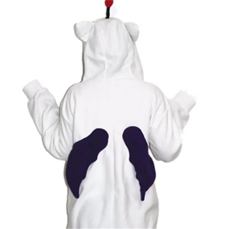 Adult MOG Moogle Kigurumi Cosplay Costume Onesie Pajamas for Women Men Halloween Carnival Masquerade Christmas Party