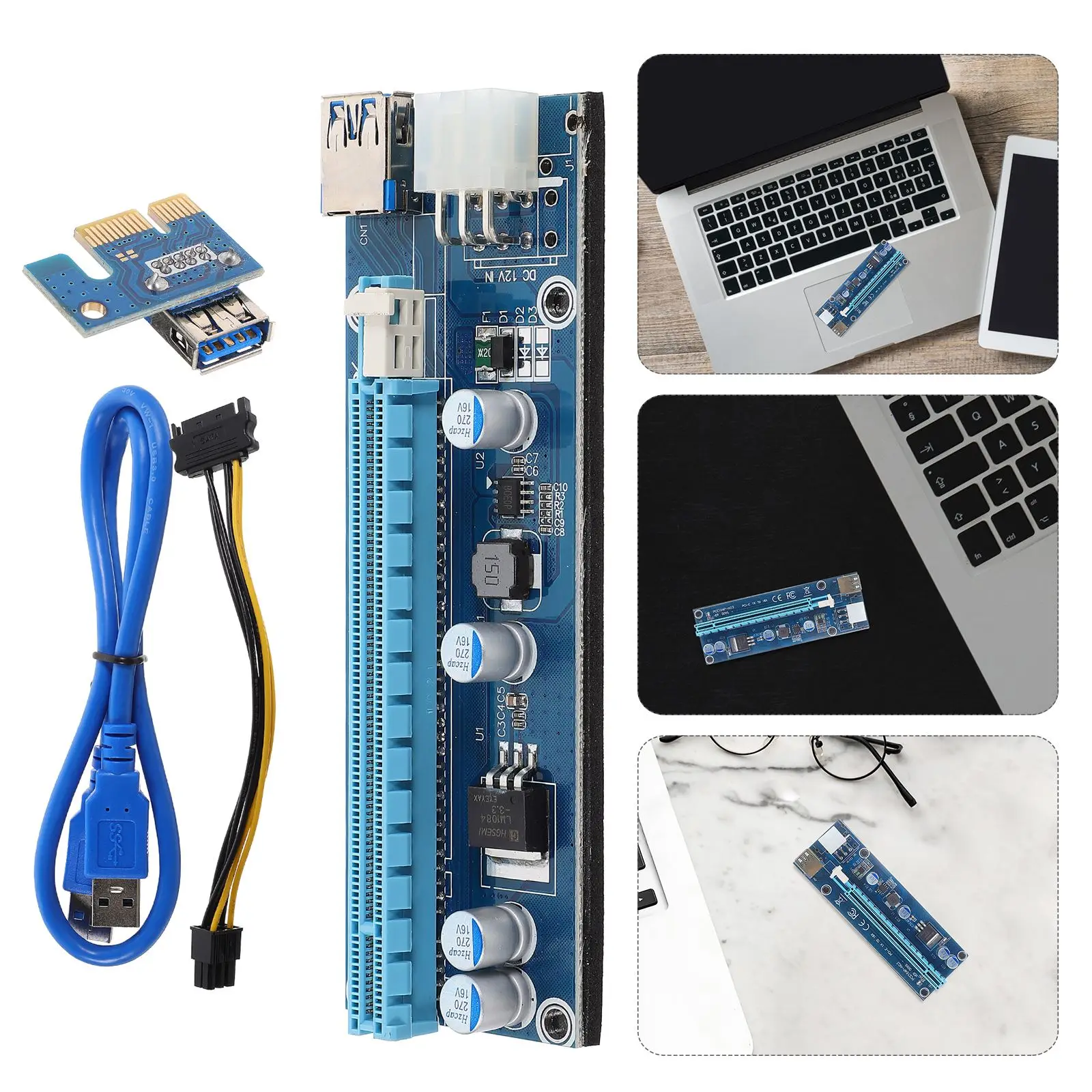 Mini PCI-E To PCI-E X16 External Graphics Card + 60 USB Cable For Laptops Graphics Card Pcie Mining Graphics Card Pcie Express