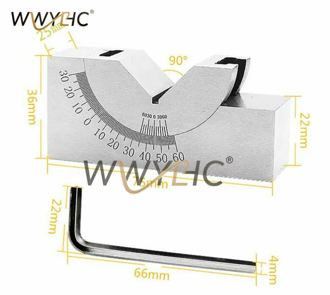 新しいフライス加工精密90℃調整可能角度vブロック0-60℃バイスグリップホールドクランプcncフライス盤