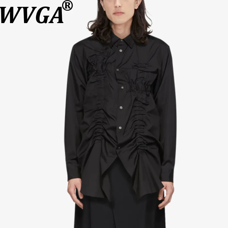 เสื้อเชิ้ตผู้ชายสไตล์สปริง/ออทั่ม รุ่นใหม่ ดีไซน์เก๋ไก๋ แนวสตรีทแฟชั่น ทรงหลวม ความยาวปานกลาง สไตล์วินเทจ ลำลอง ทันสมัย รุ่น W12983