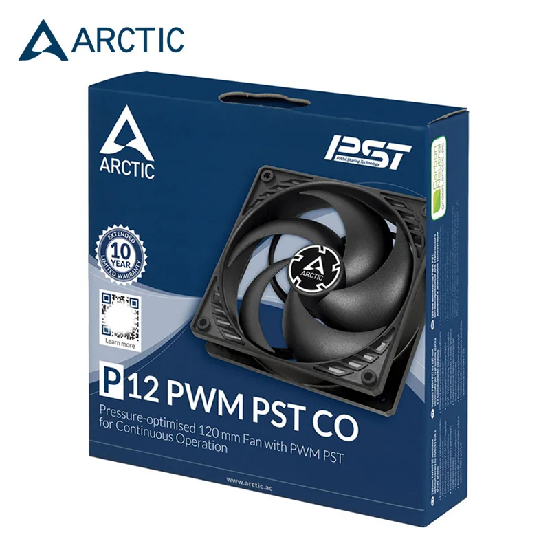 

ARCTIC P12 PWM PST CO 4PIN CPU Radiator Silent 120X120X25MM Fan Computer Case Cooler Master 12CM Dual Ball Bearing,Black