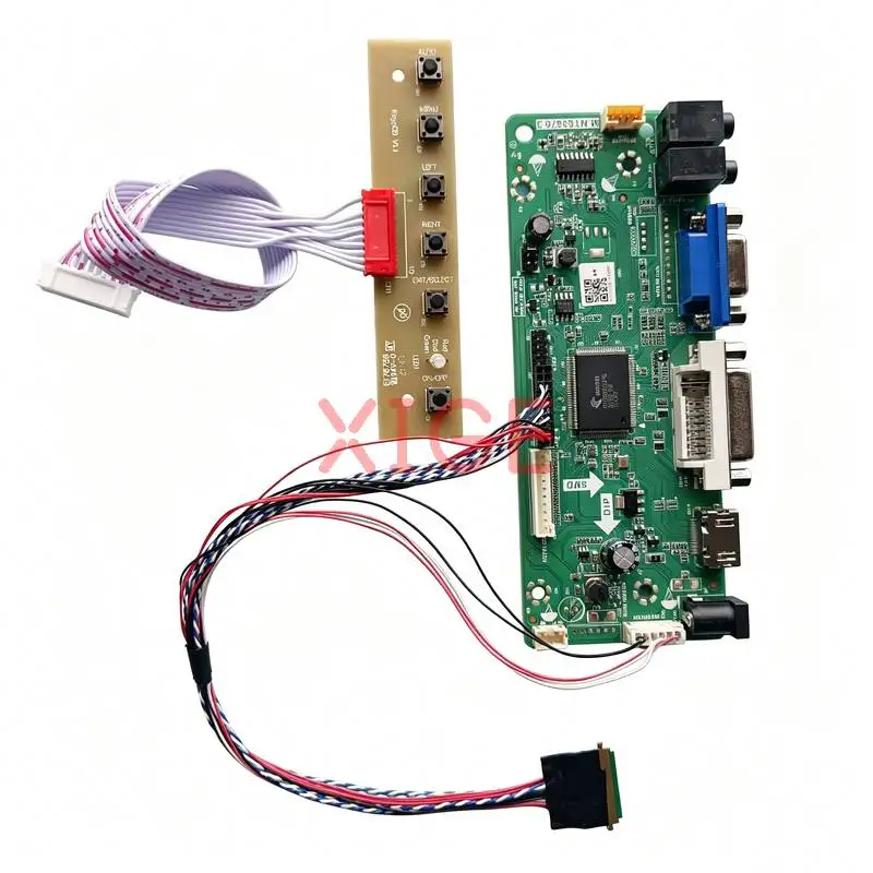 

Controller Drive Board Fit N101LGE HT101WSB LTN101NT02 N101L6 VGA DVI HDMI Laptop Monitor Panel LVDS 40Pin 1024x600 1024*600 Kit