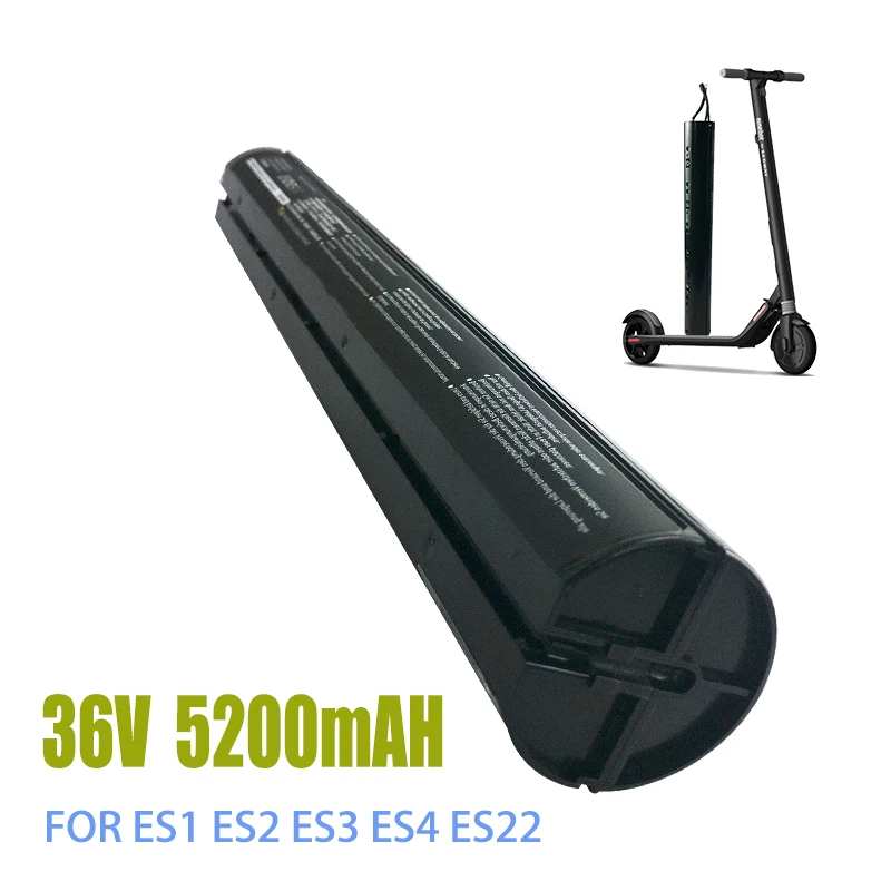 36V 5200 mAh  Electric Scooter Lithium External Battery Pack for Ninebot Segway ES1 ES2 ES4 ES22 Series,Scooter Accessories CE