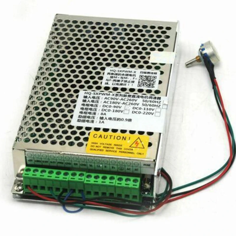 Pengontrol kecepatan Motor DC Input AC90V-260V, Input HQ-SXPWM-X DC 90V/110V/180V lebar denyut nadi