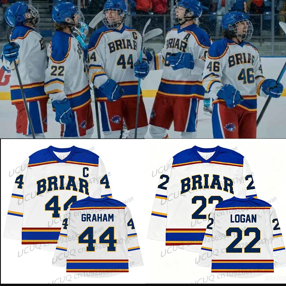 Camiseta de hockey de Briar University Off Campus, camiseta de merchandising de Graham Logan Di Laurentis Tucker, camiseta para fanáticos de series de TV y novelas, camiseta unisex