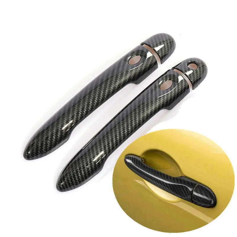 For Renault Clio IV Clio 4 Lutecia 2012 2013 2014 2015 2016 2017 2018 2019 Carbon Fiber Car Door Handle Cover Accessories