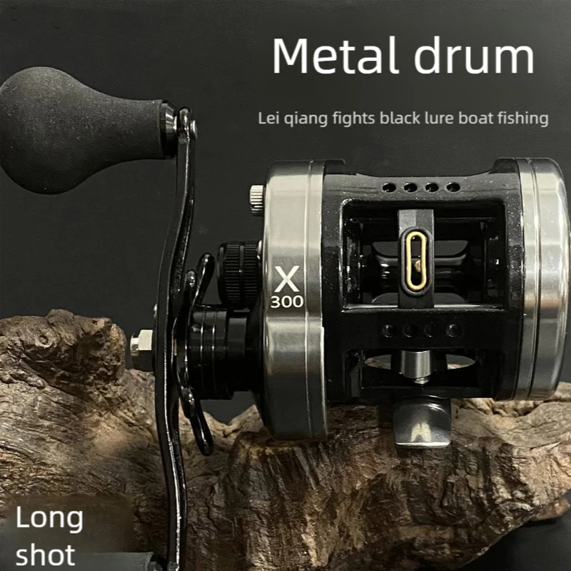 6.3:1 Little Duck Metal Baitcasting Reel, 6BB, for Black Bass, Long Cast Lure Reel, Freshwater Saltwater & Boat Fishing