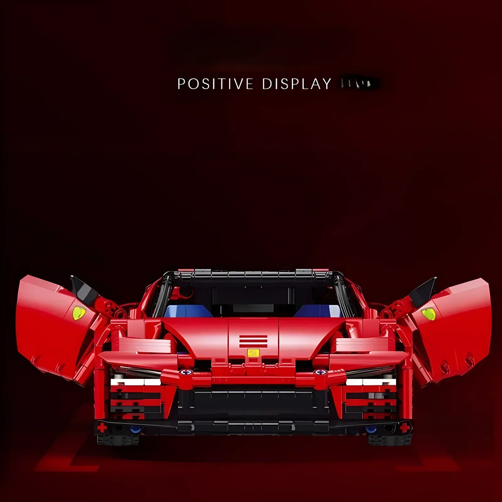 

ToylinX 1394-PCS Red Super Sports Car Building Block Model – ABS Racing Car Desktop Decoration & Festival Gift