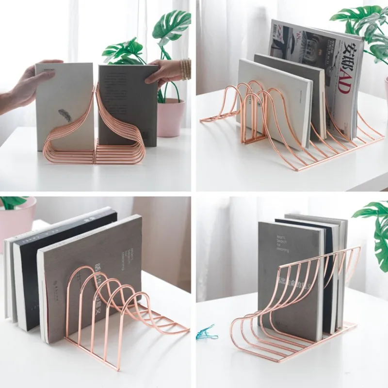 Nordic Office S Type Bookstand Desktop Creativity Ins Style Bookshelf Book Storage In Student Dormitory