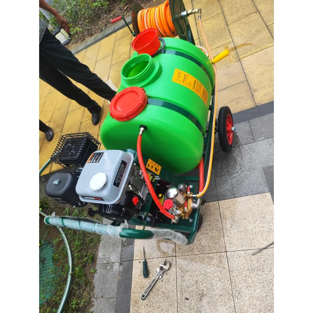 

100L 120L 160L Agricultural Sprayer Trolley Type Gas Engine Sprayer 160L Electric Power Sprayer for Sale