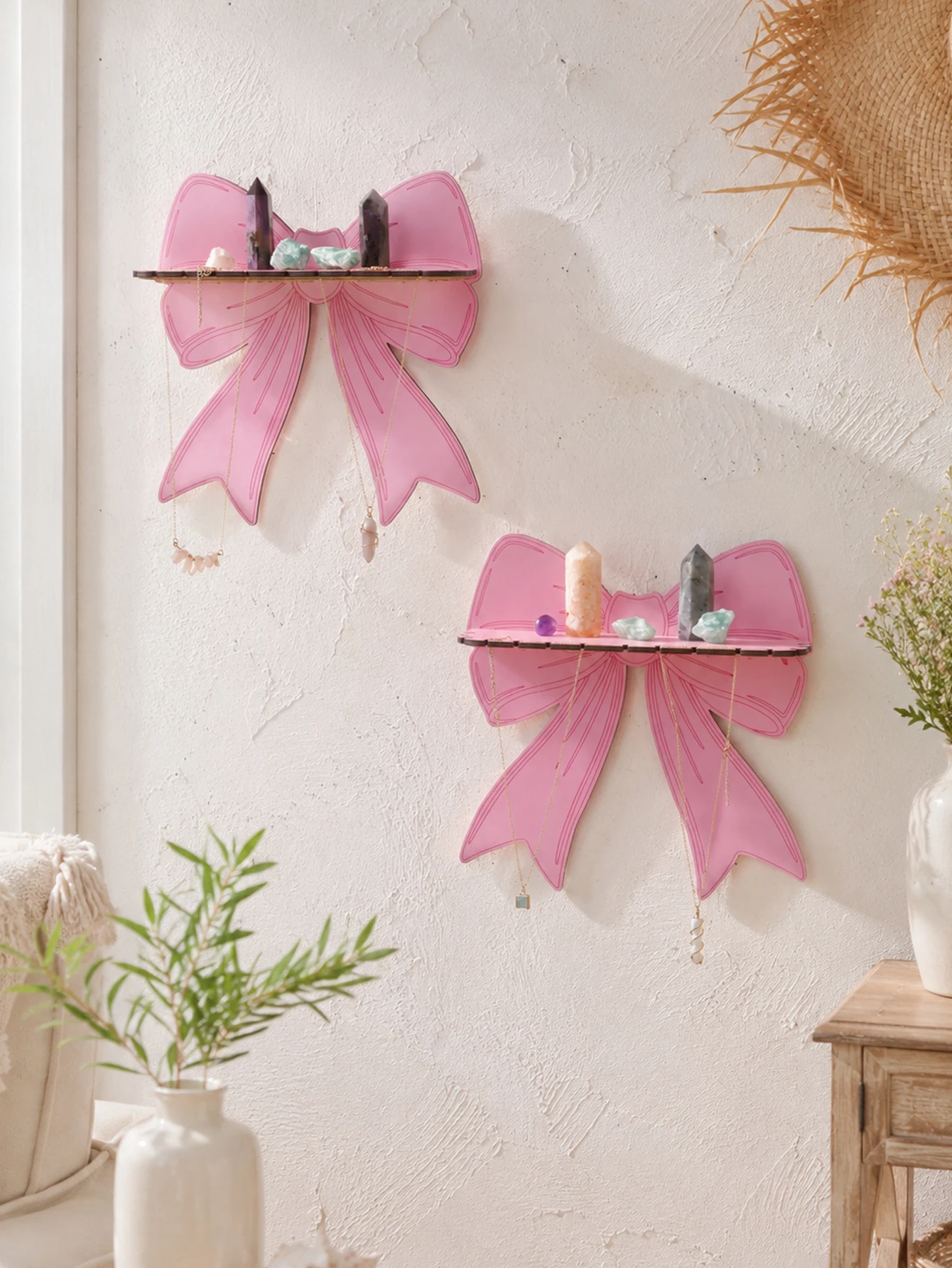 Niedliches Kirschförmiges Wandregal Holz-Aufbewahrungsorganizer Schwebende Regale Kreative Boho-Heimdekoration für Wohnzimmer Schlafzimmer & Kinderzimmer – Detail 24