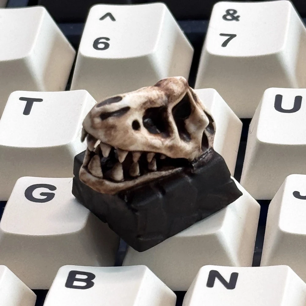 FBB أغطية المفاتيح PBT لوحة المفاتيح الميكانيكية MX مفاتيح Keycap لتقوم بها بنفسك الإبداعية هدية ديناصور الأحفوري العنبر للألعاب المحمول 1.7 مللي متر سمك
