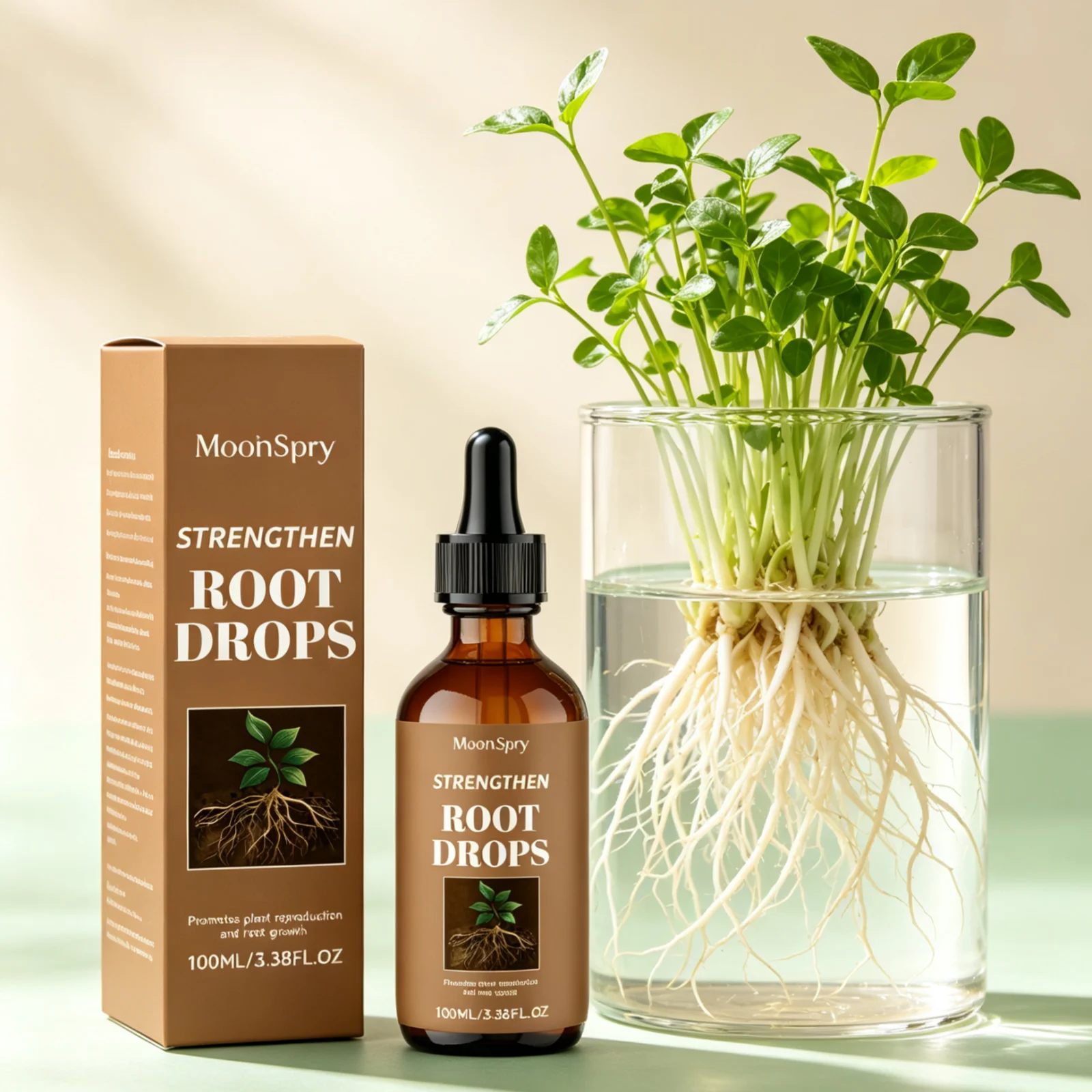 MoonSpry Strengthen Root Drops Enhance Plant Vitality Deeply Nourishing Continuous Nutrition Rapid Absorption Root Growth Drops