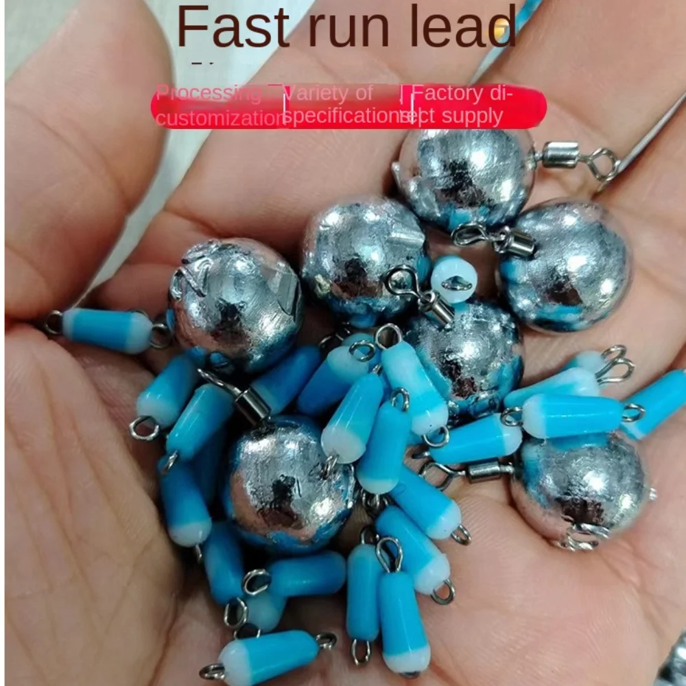 10PCS 2g-20g Fishing Lead Sinkers Tapering Style Concave Bottom Fishing Weight Lead Anti Hanging Bottom Lead Weights Tackle