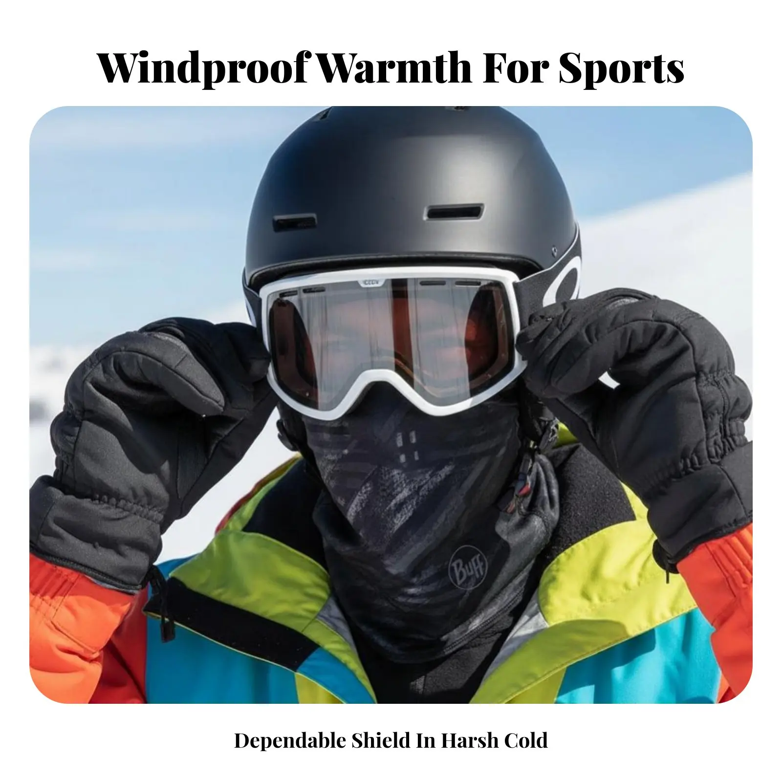 

Маска для лица, унисекс-шапка-балаклава для катания на лыжах, для велоспорта на открытом воздухе, ветрозащитная, дышащая, из термополиэстера.