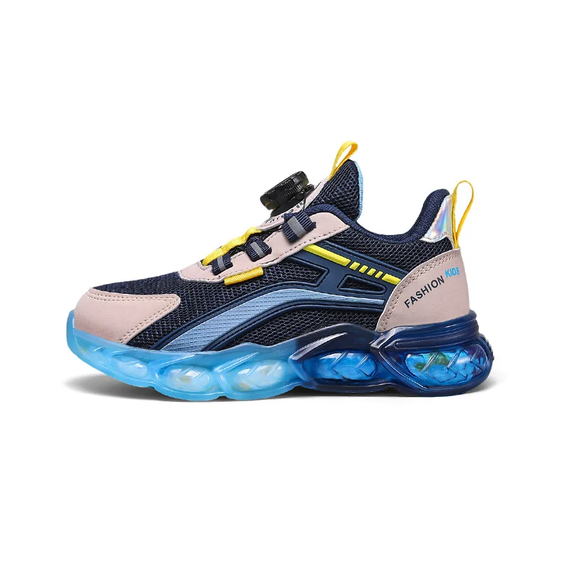 

Обувь для мальчиков, новинка 2025, спортивные кроссовки, износостойкая резиновая подошва, кроссовки с вращающимися пуговицами, обувь для девочек, кроссовки для детей старшего возраста