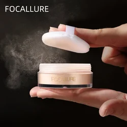 Wholesale FOCALLURE Poreless Matte Loose Powder Oil-Control Natural Finish Base Makeup Waterproof Face Setting Powder Cosmetics