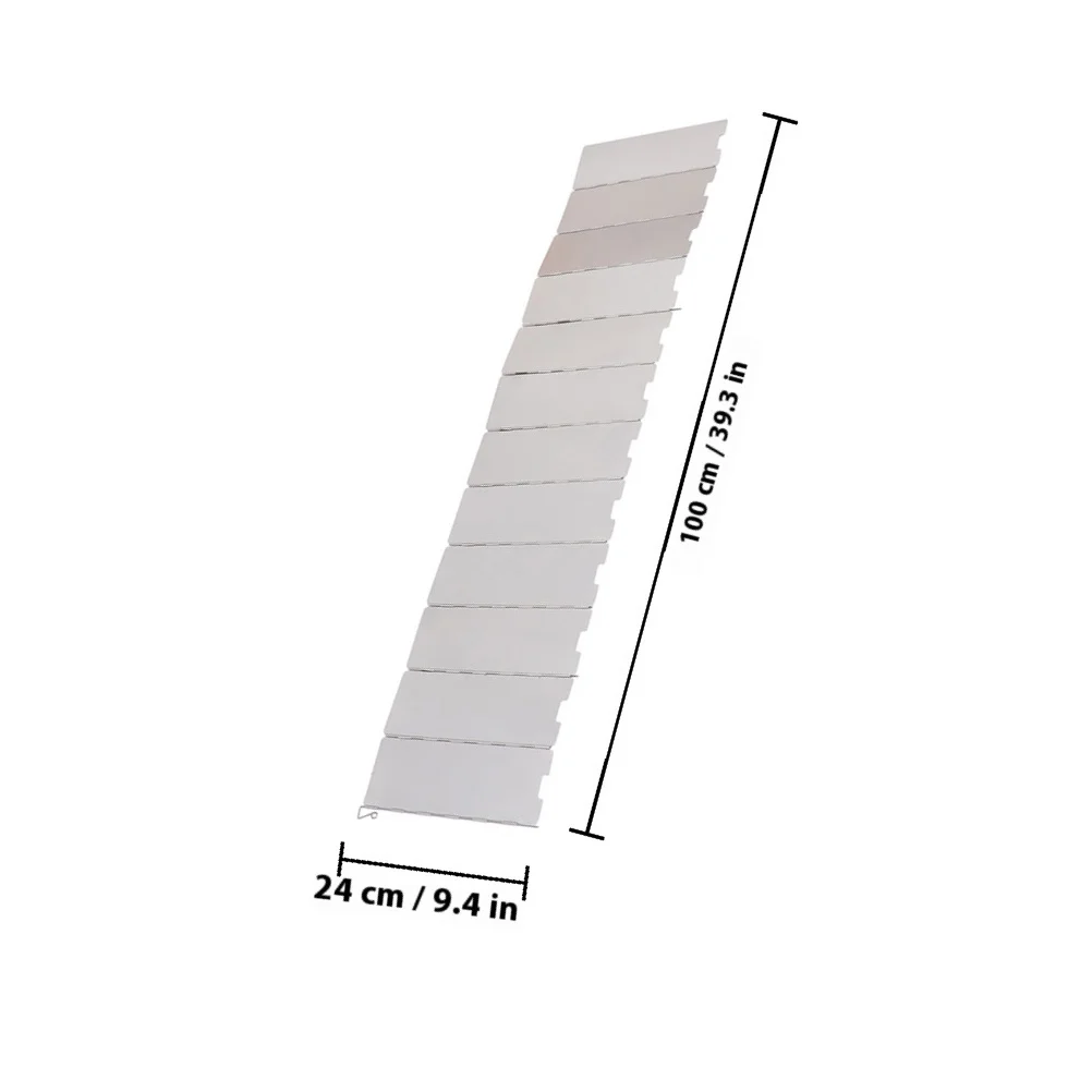 موقد للتخييم الزجاج الأمامي أداة الشواء القابلة للطي سهلة التنظيف أداء مستقر في الهواء الطلق حاجز الرياح موقد قابل للطي شاشة الرياح #6