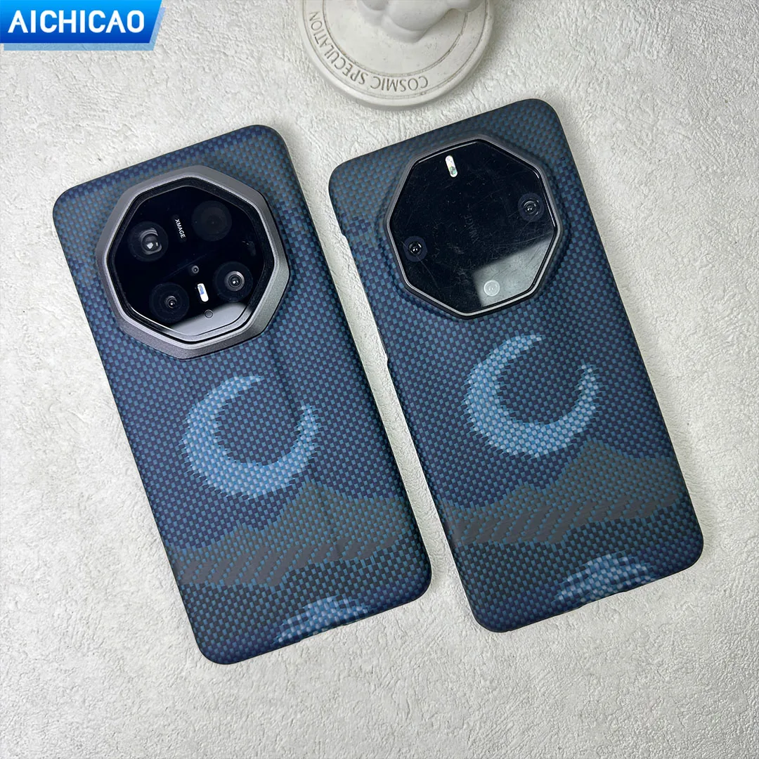 حافظة هاتف ACC-Real من ألياف الكربون لهاتف هواوي ميت 70RS/60RS رفيعة للغاية بدون حافظة من ألياف الأراميد