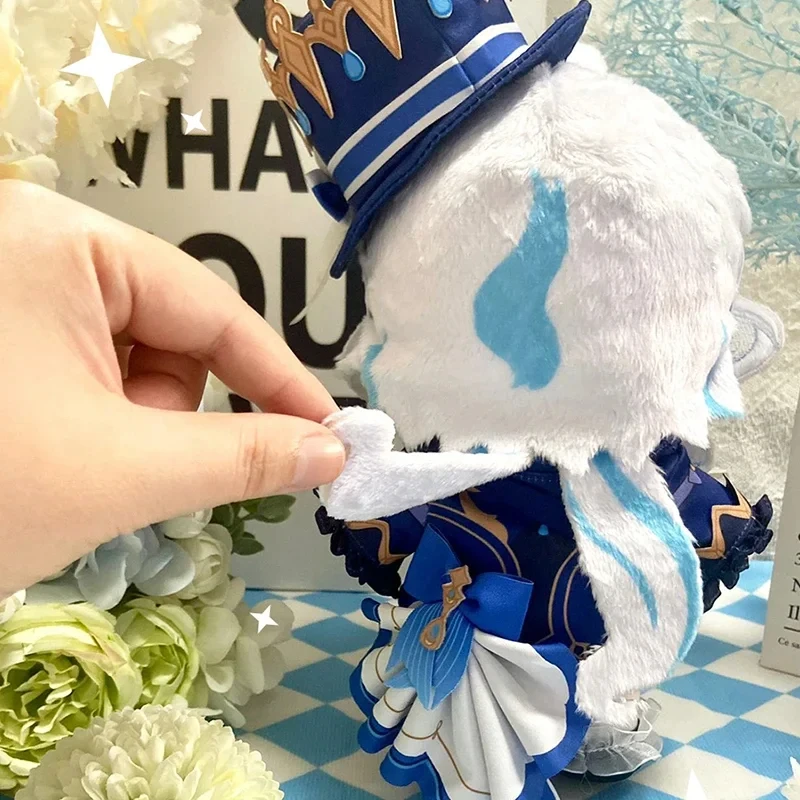 Game Genshin Impact Furina Focalors Plush Doll Stuffed Toy Plushies Dress Up Clothing Cartoon Figure Toys Pillow Gifts 20cm/8"