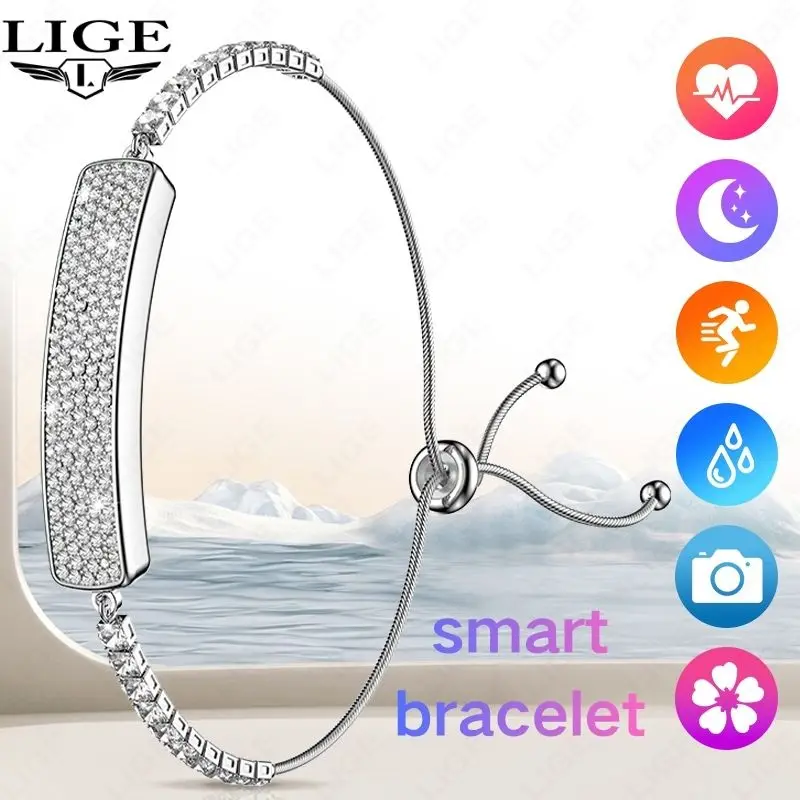 

Smart Watch Women Chain Pedometer Heart Rate Blood Oxygen Sleep And Health Monitoring Bracelet Waterproof Ladies Sport Band 2026