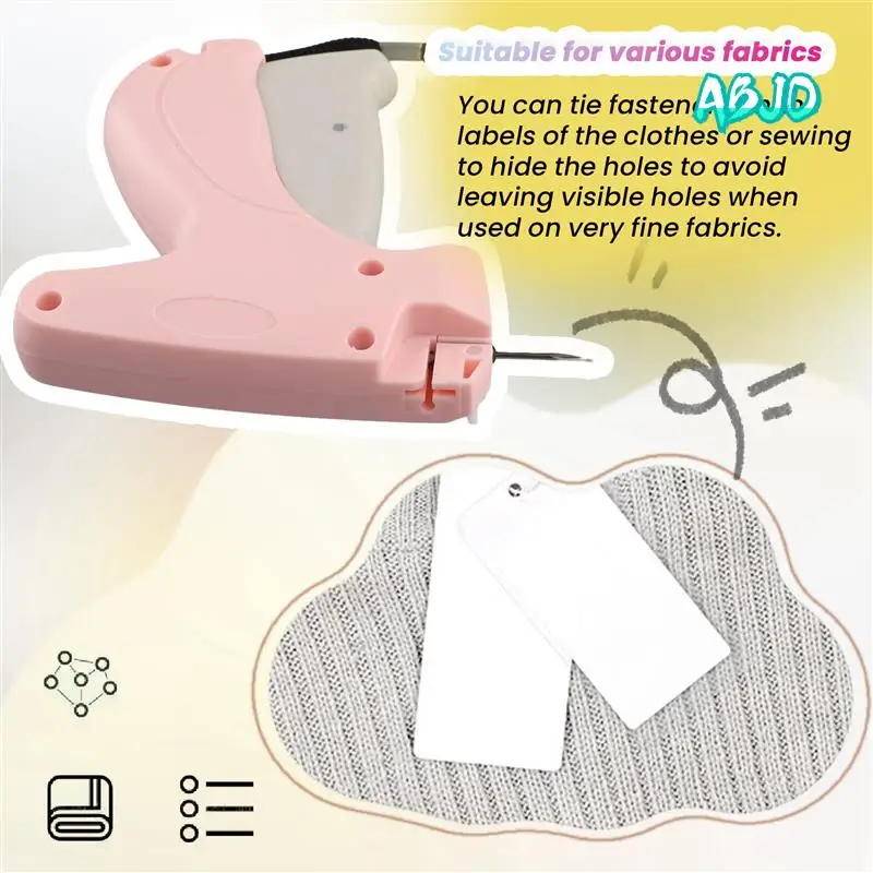 

ABJO-Tagging Gun-Kit, Tagging-Gun For Clothing, Standard Retail Price Tag Attacher-Gun Kit With 1100 Fasteners