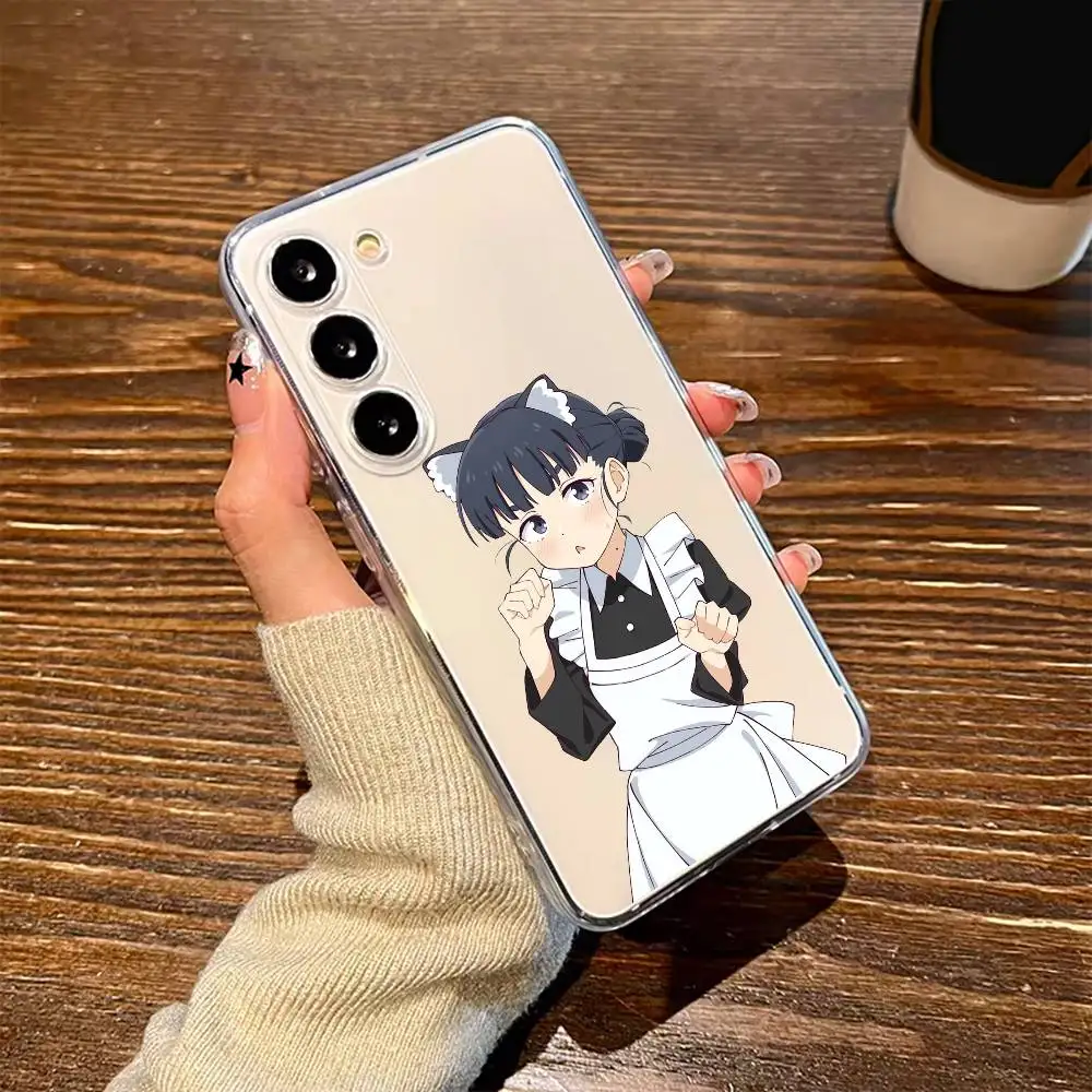 

Cute B-Basori T-Tiara Phone Case For SamsungA10 A12 A31 A40 A70 Transparent Cover Case