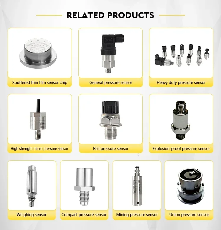 Diskon Besar 2025 Pemancar Transduser Sensor Tekanan Film Tipis Sputtered Hammer Union