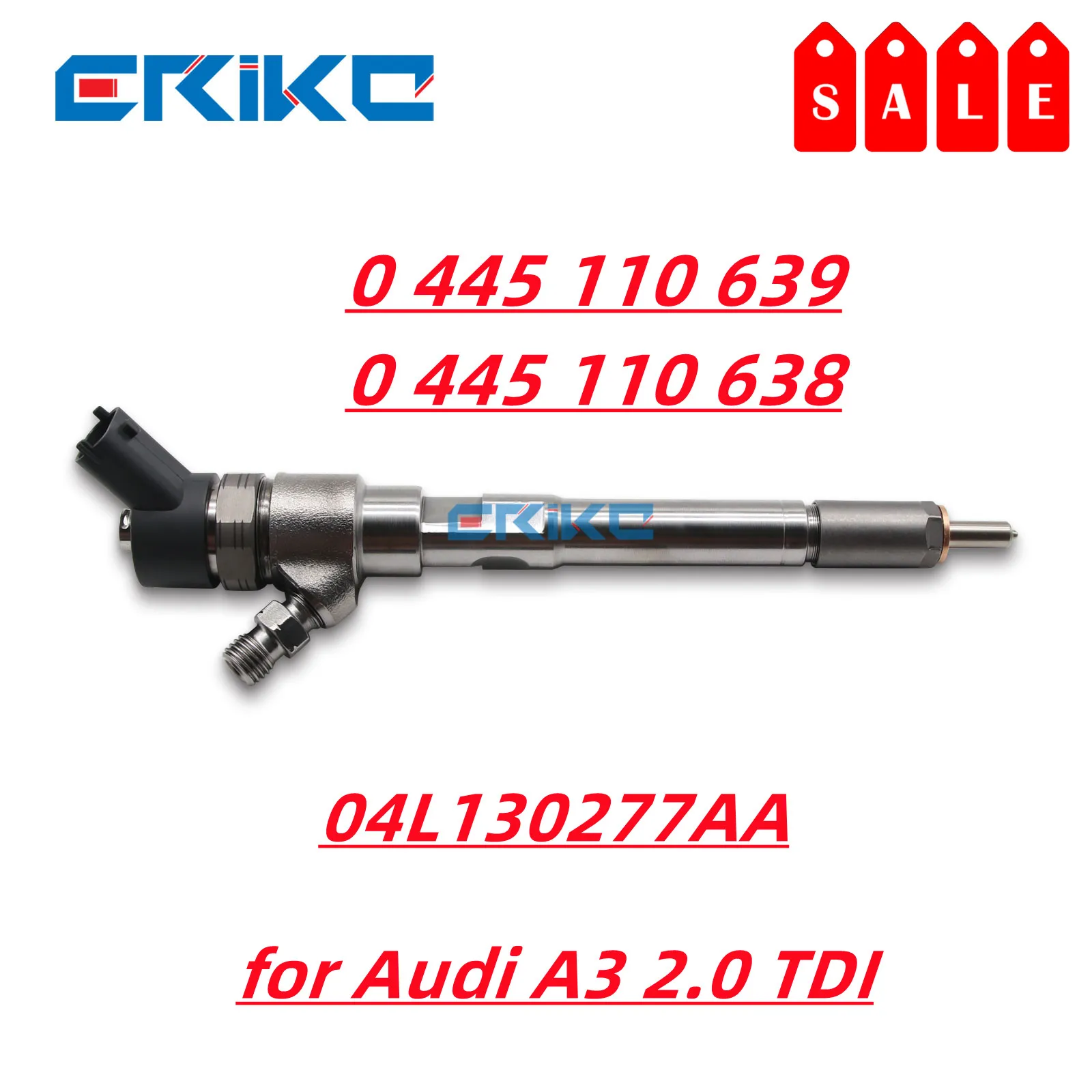 0445110639 04L130277AA 0445110638 Engine Oil Injector 0 445 110 639 Auto Fuel Injector 0445 110 639 Fit for Audi A3 2.0 TDI