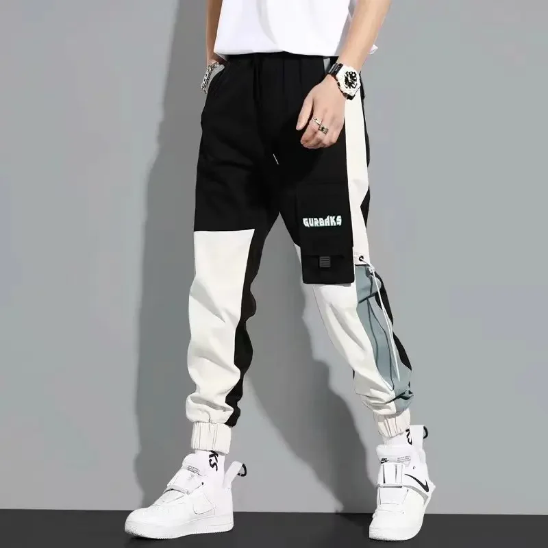 Calças Harlan retrô extragrandes masculinas, roupa de trabalho japonesa, leggings casuais, marca da moda, primavera e outono, 2023