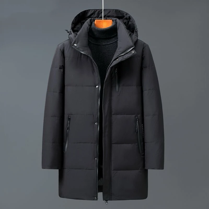 

ARC Hiking Cycling Camping Fishing Outdoor Activities Travel Leisure Outings Warming Men's Mid-length Style Hooded Down Jacket