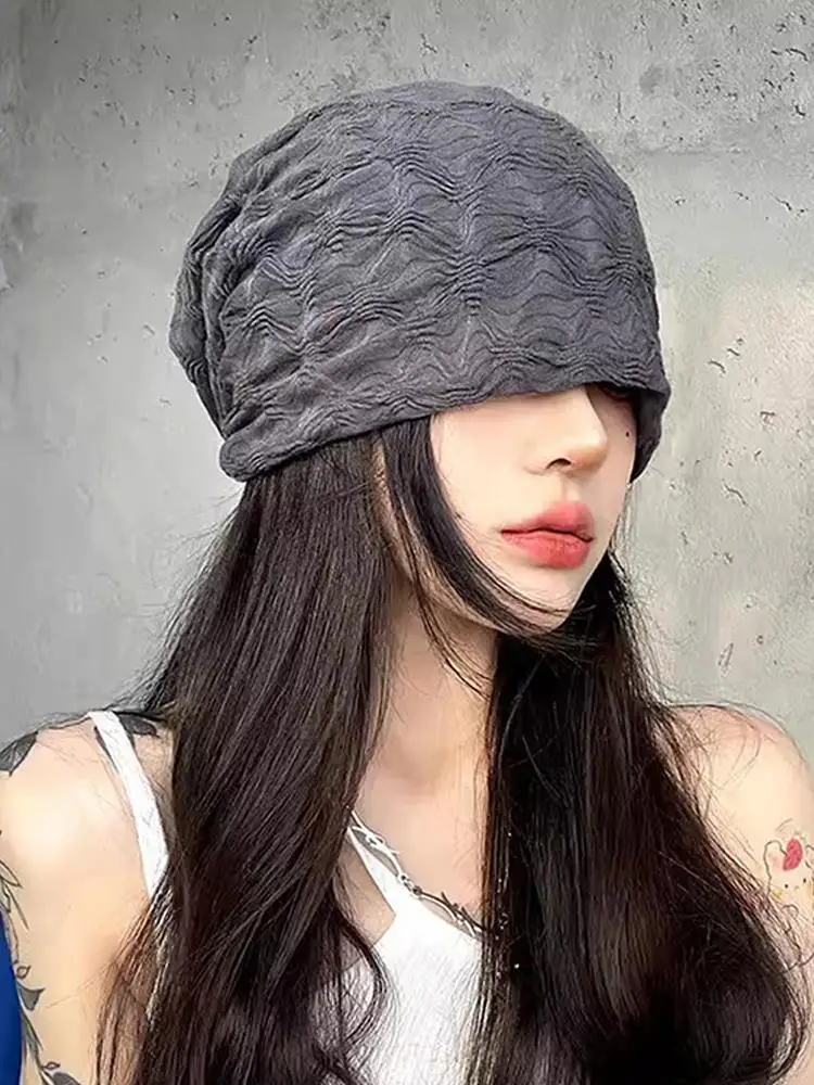 AliExpress Women Beanies Caps Slouchy Summer Spring Casual Beanies Hat Pullover Solid Pop Casual Chemo Cap Outdoor Cycling Cap Soft Hat