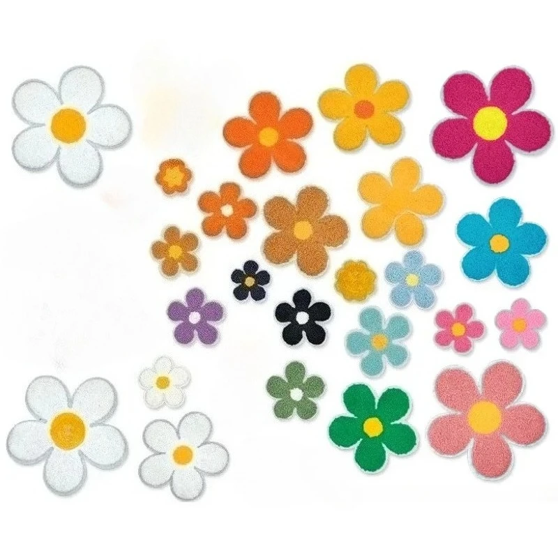 Flower Towel Embroidery Cloth Sticker Clothing Decoration Clothing Accessories Sticker Computer Embroidery Chapter Boy Chenille