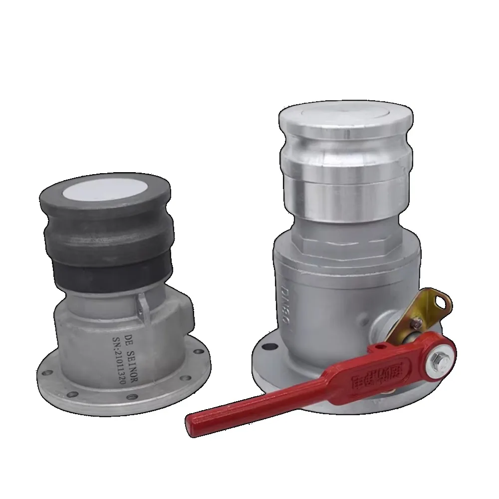 Automatic quick connector steam recovery adapter oil tanker tank attachment ball valve