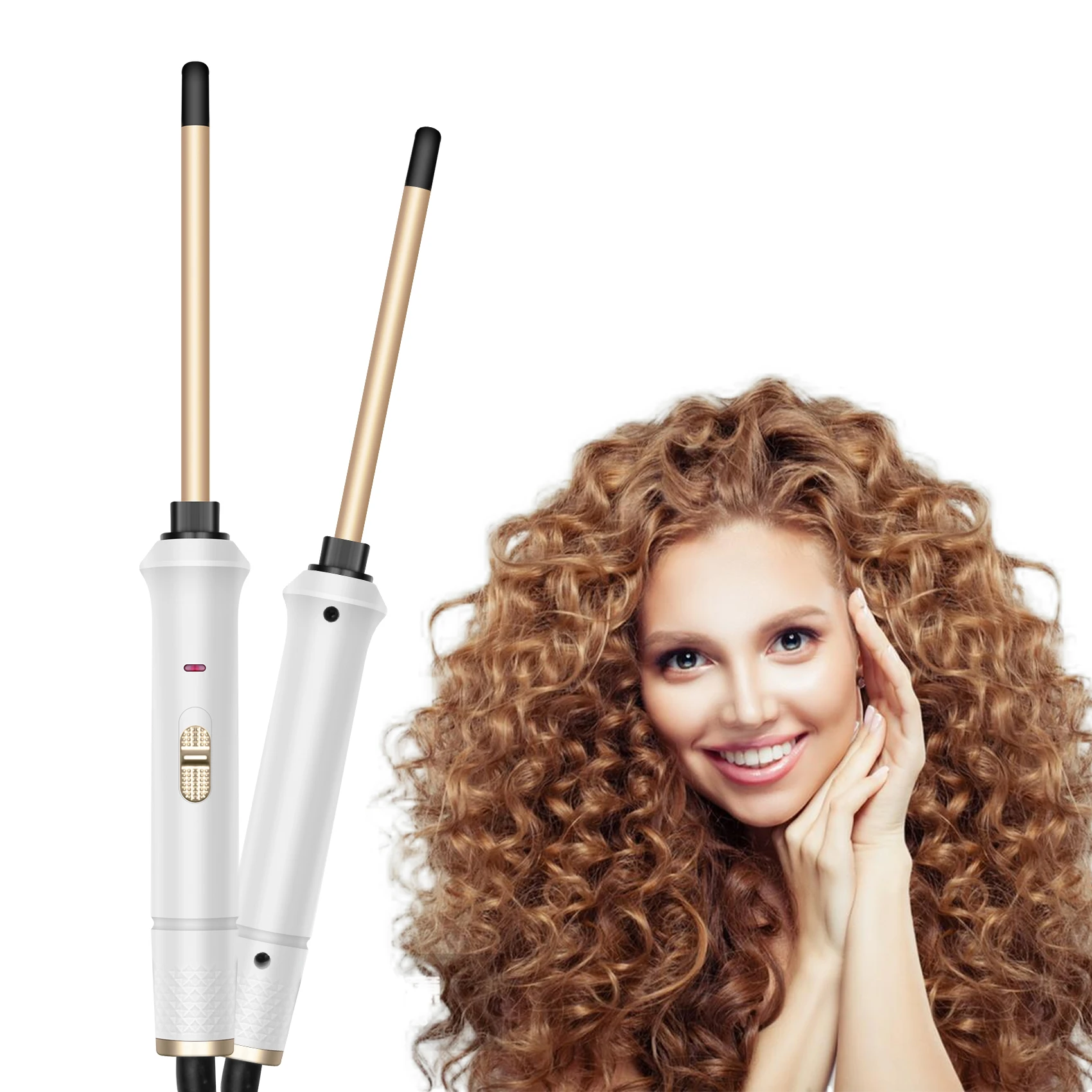 

9mm Curler Wand Mini Hair Curling Iron Professional Curly Tongs Ceramic Electric Salon Styling Tool Small Crimping Iron