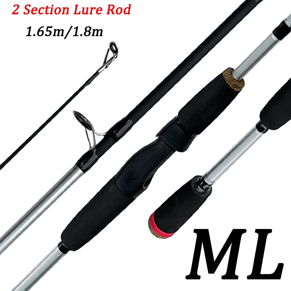 Casting Spinning Fishing Rod 1.65/1.8M UltraLight Travel Feeder Pole 2 Sections EVA Handle Fishing Rod Pesca Bait WT. 5-20g