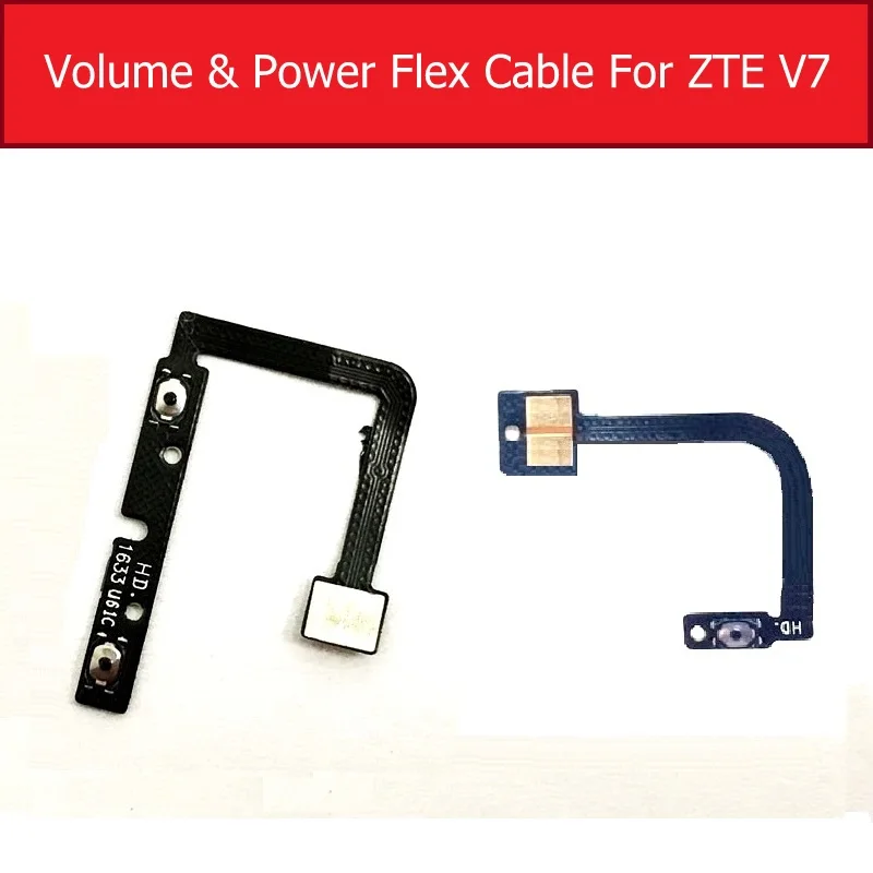 Genuine ON/OFF Power Button & Volume Flex Cable For ZTE Blade V7 BV0701 Audio Control Side key switch Flex Ribbon Spare Parts