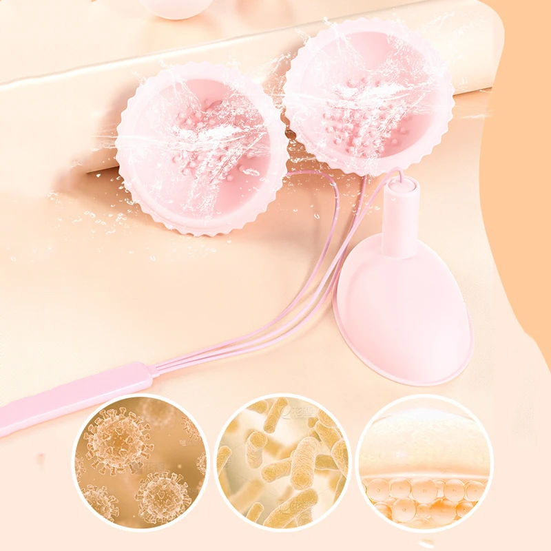 Wireless Breast Massager Nipple Vibrator Clitoris Stimulator Tongue Licking Masturbator Strong Sucking Adult Sex Toys for Women