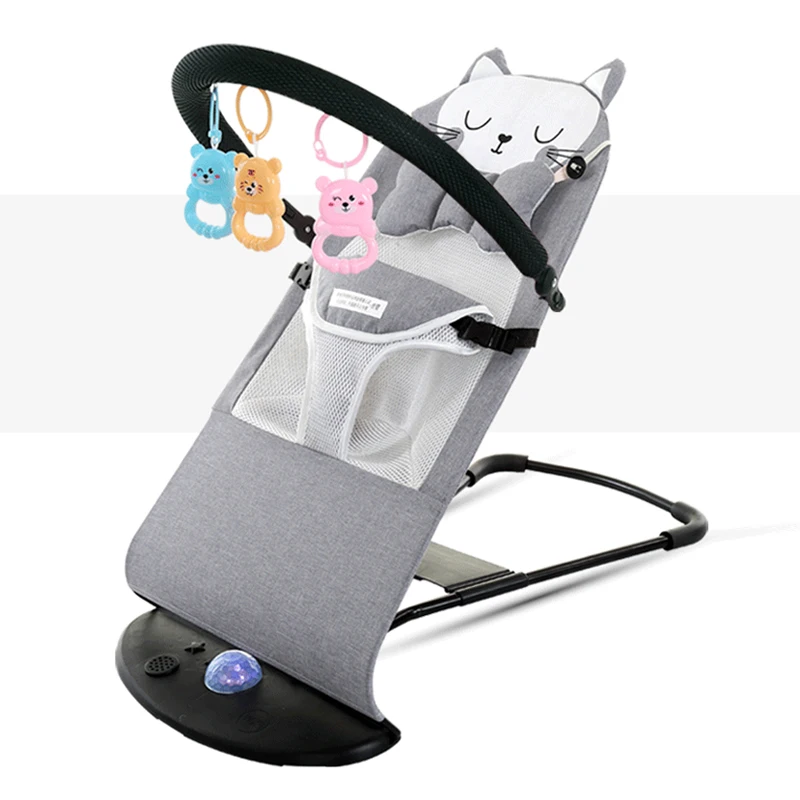 Baby Rocking Chair Newborn Baby Recliner With Baby Sleep Artifact Child Cradle Bed Baby Bouncer Comfort Chair WithToys Music