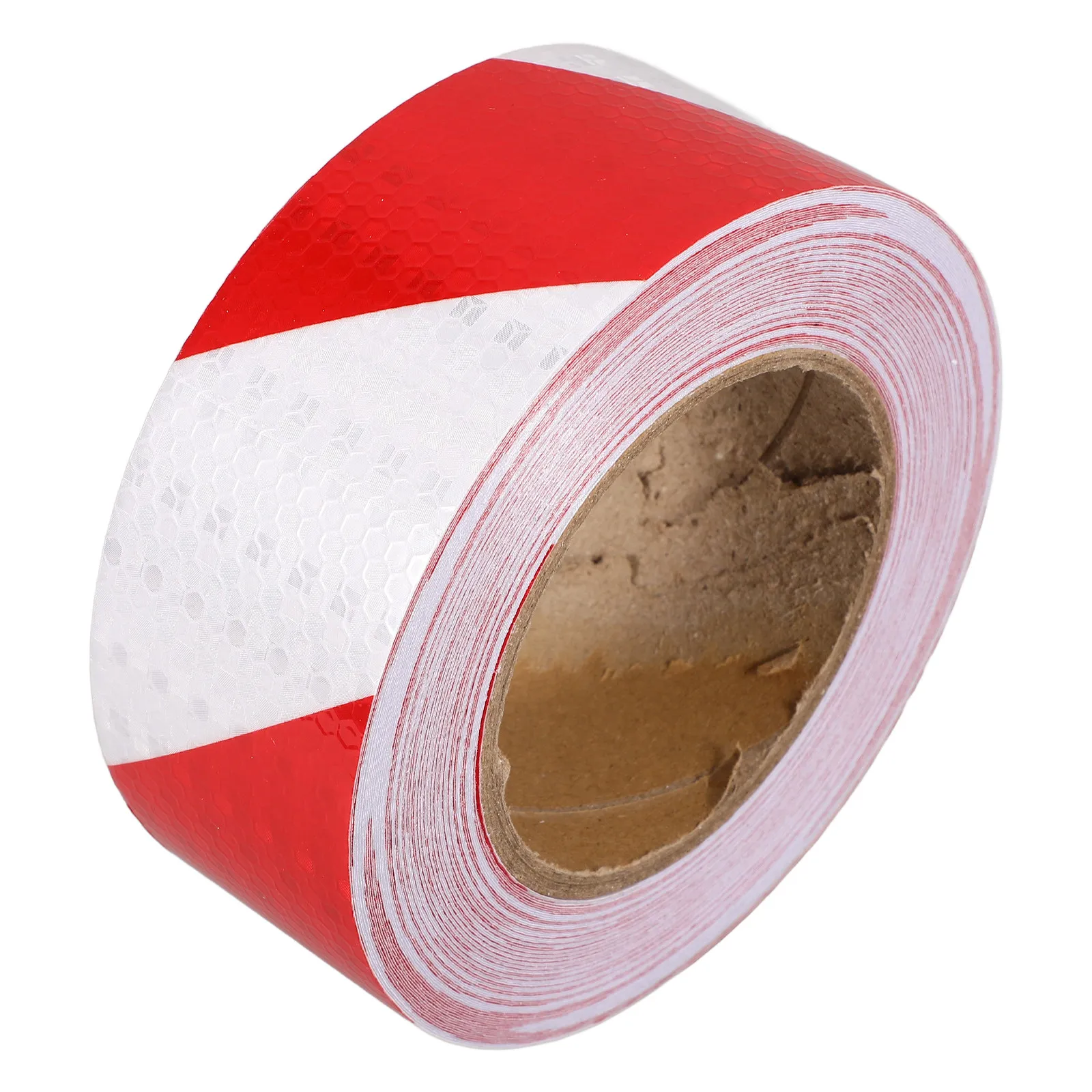 

1 Roll Reflective Tape for Driveway Markers Outdoor Warning Safety Tape with Bright Diagonal Stripes High Visibility Trailer