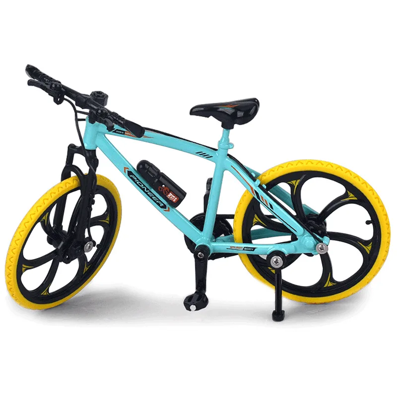 Mini modèle de vélo, modèle de vélo à l'échelle 1:8 - Véhicules de bureau en alliage moulé sous pression - Cadeaux de course - Jouet de simulation de vélo de montagne