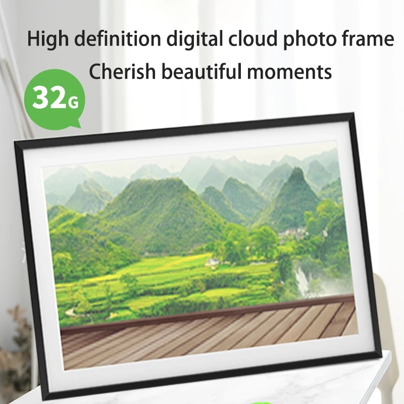 

15,6-дюймовая цифровая фоторамка Wi-Fi Smart Cloud Frame с сенсорным экраном, пульт дистанционного управления высокой четкости через IPS-дисплей мобильного телефона