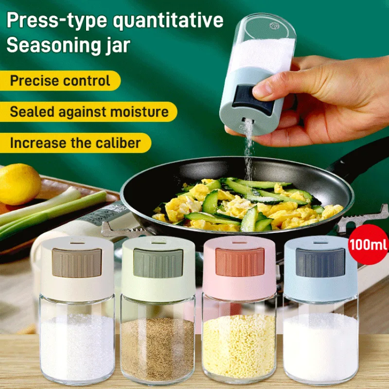 Quantitative Condimento Dispenser, Limpo e Cozinha Arrumada