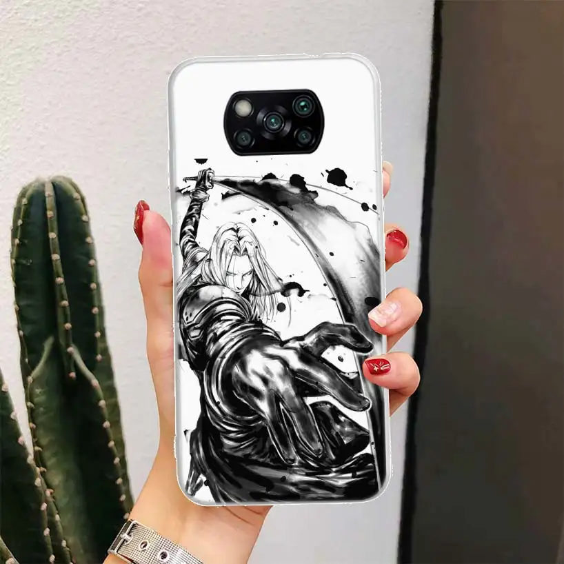 Anime FINAL FANTASY 7 BloodyBeni For Xiaomi Poco X6 X3 Nfc X5 X4 F6 F5 Pro Phone Case X7 F4 Gt F3 F2 F1 M5S M4 M3 5G Fundas Coqu