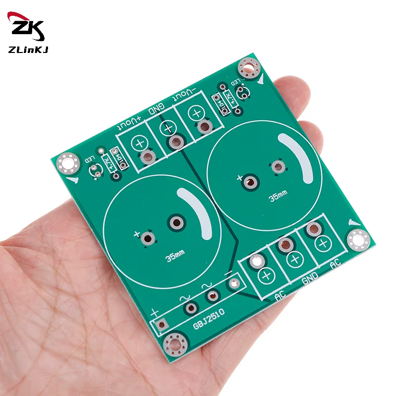 (ZYDD01) 1/3PCS 25A Single AC-DC Audio Amplifier Rectifier Filter Power Supply Board Bare PCB