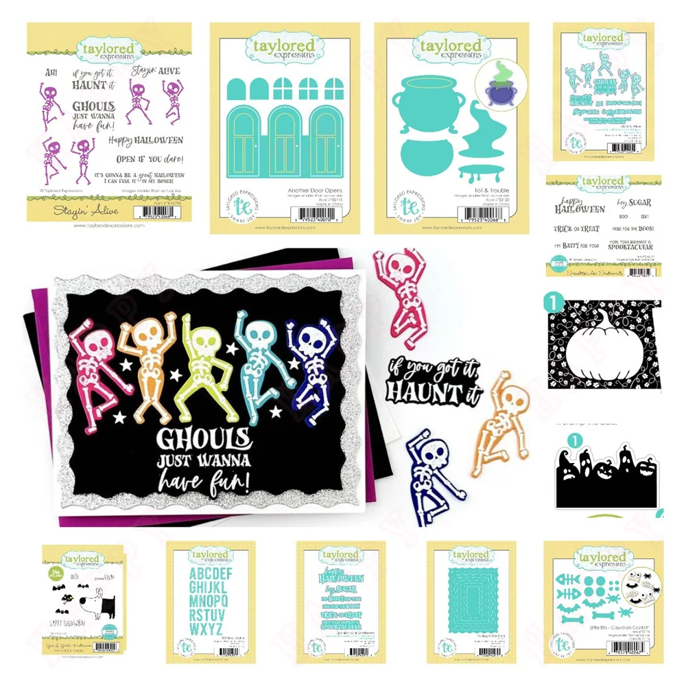 

Halloween New 2024 Candy Pumpkin Ghosts Die Cutting Dies Stamp Stencil Scrapbook Decoration Embossing Template DIY Greeting Card