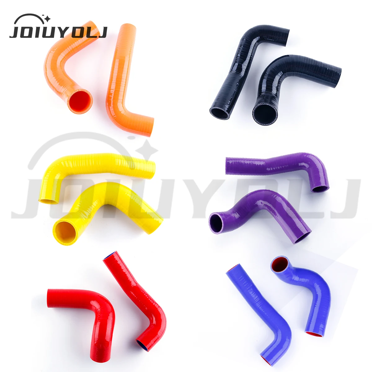 2pcs For 1955 1956 1957 Chevrolet Bel Air V8 4.3L/4.6L Silicone Radiator Hose Coolant Tube 11 Color