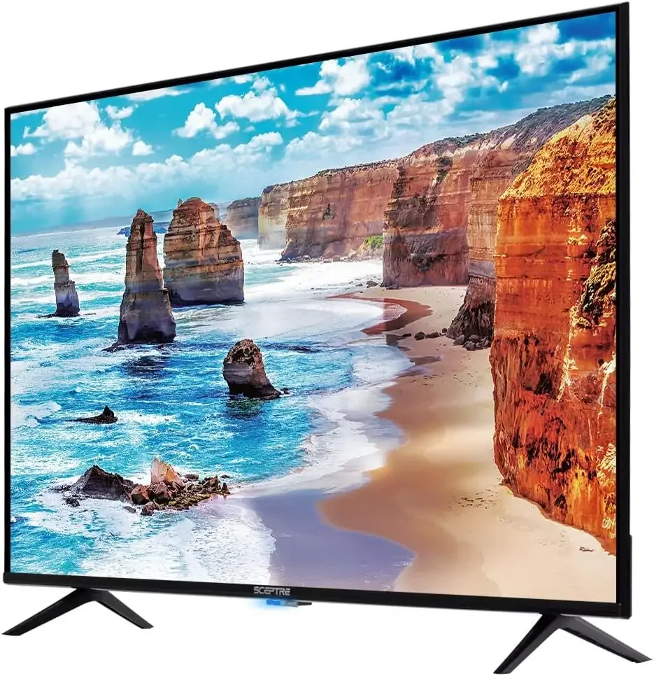 by Sceptre 43" LED HDTV 3X HDMI 2.0 HDCP 2.2 VESA Soporte de pared listo, metal negro 2018